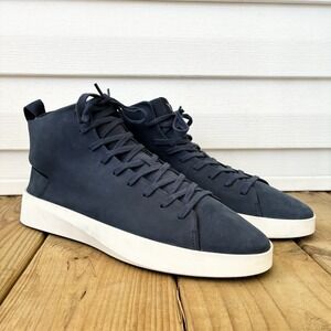 Wolf & Shepherd Cruise Hi High Top Leather Nubuck Navy Blue Sneakers Mens 11